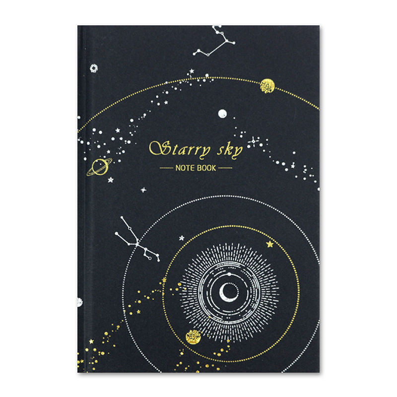Diary Hardcover With Blank Black Paper Inside Pages