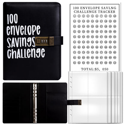 Couple's 100-day Challenge Envelope Budget Loose-leaf Notebook