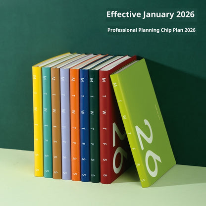 Schedule Book Simple Two Pages A Week Plan Notebook Notes