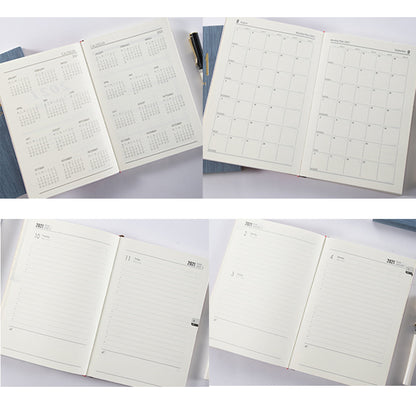 Schedule Book Full English Inside Pages A5 Efficiency Manual Plan Notebook 365 Days Time Management