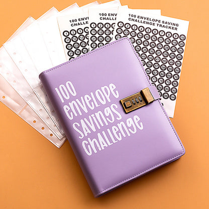 Couple's 100-day Challenge Envelope Budget Loose-leaf Notebook