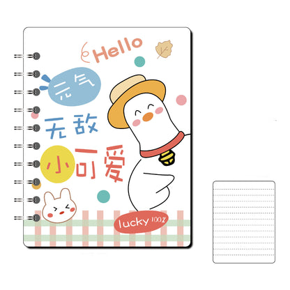 Portable Coil Notebook With Loose-leaf Pages