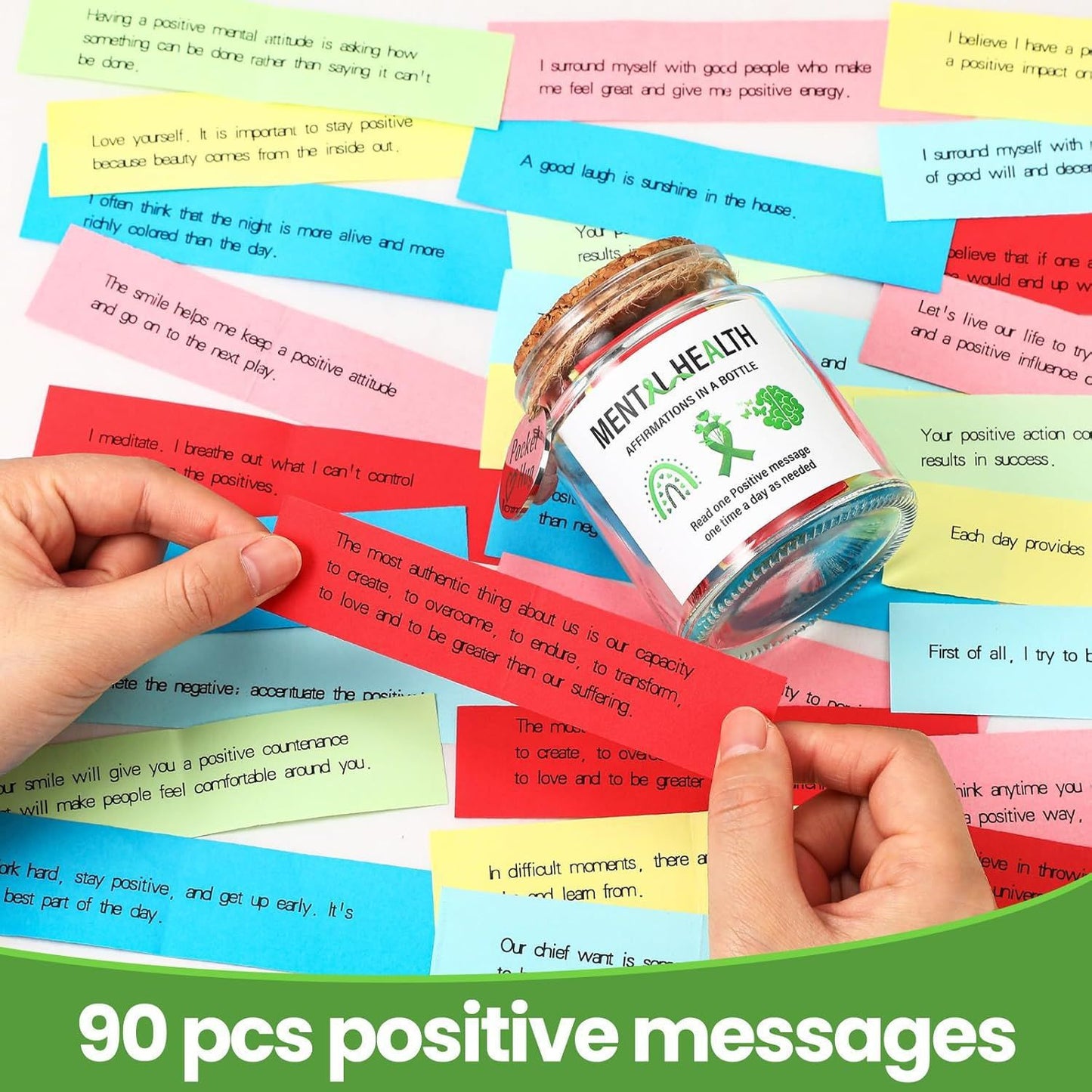 90 Mental Health Affirmation Messages Jar