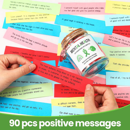 90 Mental Health Affirmation Messages Jar