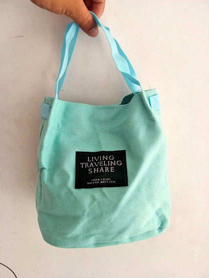 Canvas bucket pouch