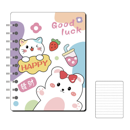 Portable Coil Notebook With Loose-leaf Pages