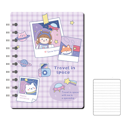 Portable Coil Notebook With Loose-leaf Pages