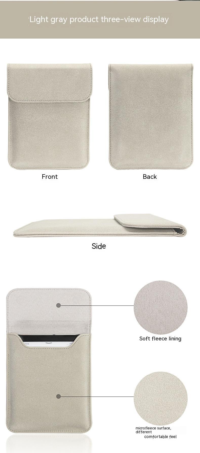 Flat Ebook Holster PU Matte Leather