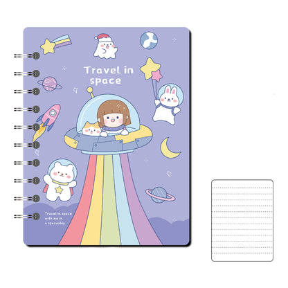 Portable Coil Notebook With Loose-leaf Pages