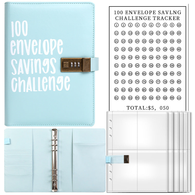 Couple's 100-day Challenge Envelope Budget Loose-leaf Notebook